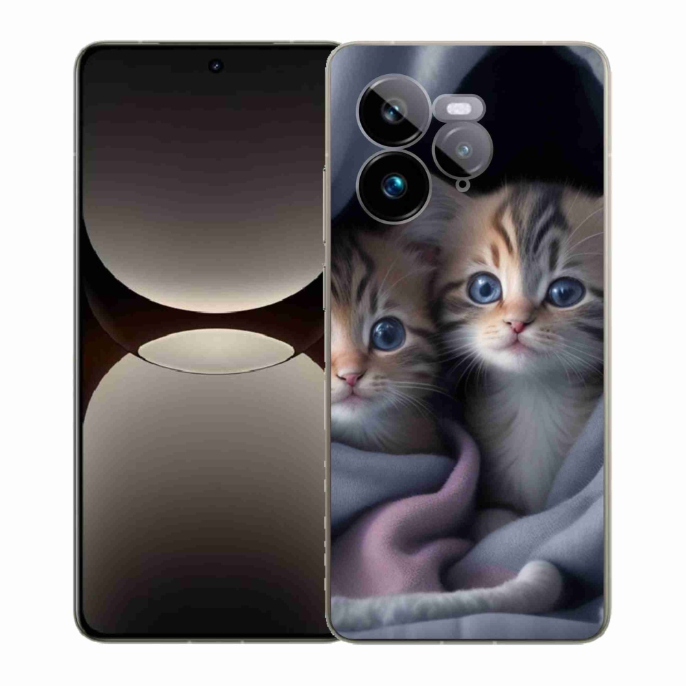 Gelový kryt mmCase na Realme GT 7 Pro 5G - kočičí duo 2