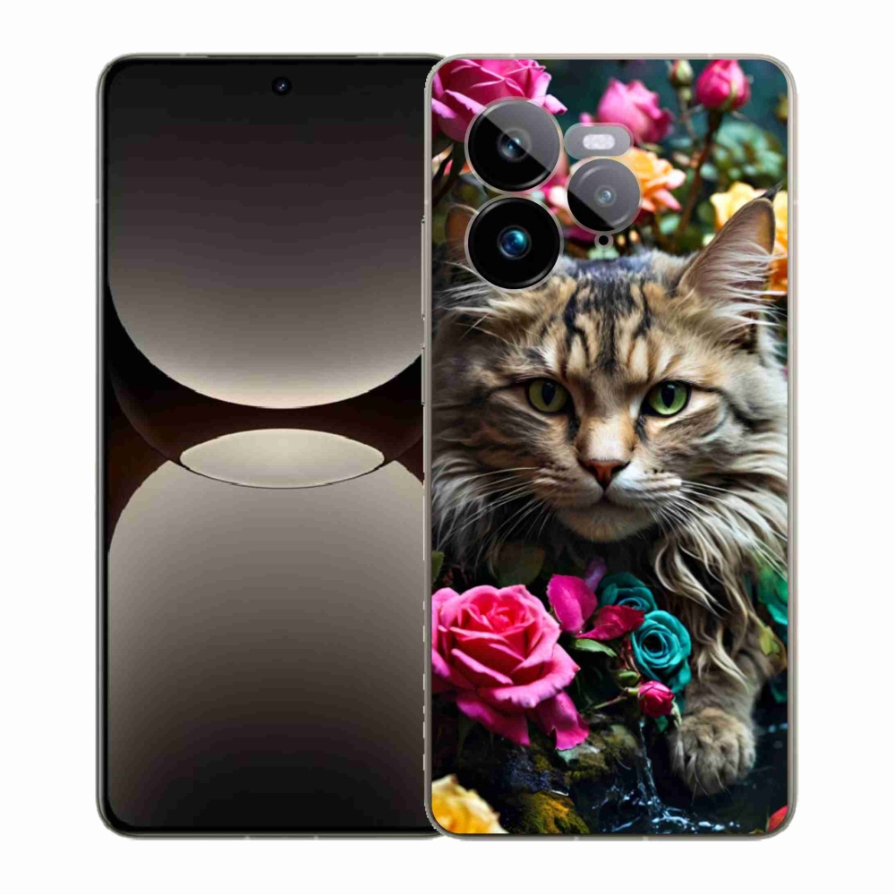 Gelový kryt mmCase na Realme GT 7 Pro 5G - kočíčí pohled 2