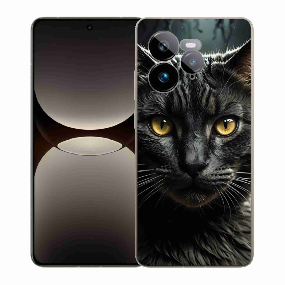 Gelový kryt mmCase na Realme GT 7 Pro 5G - kočičí pohled 3