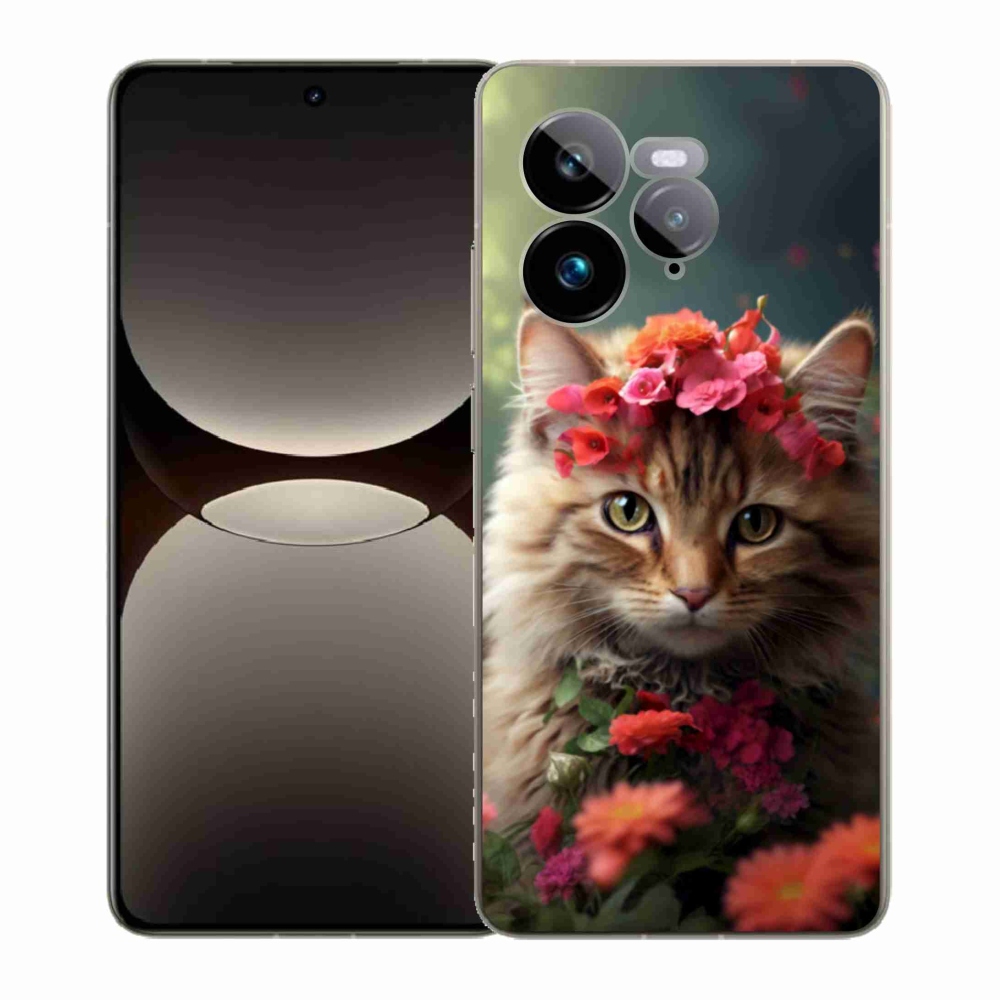 Gelový kryt mmCase na Realme GT 7 Pro 5G - kočíčí princezna