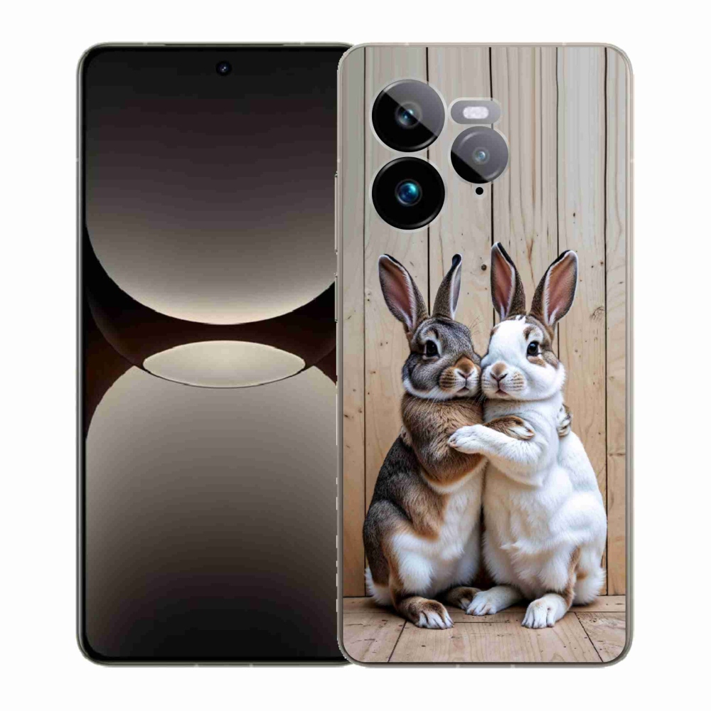 Gelový kryt mmCase na Realme GT 7 Pro 5G - králičí pár