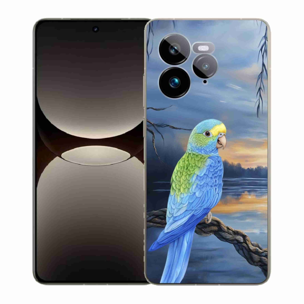 Gelový kryt mmCase na Realme GT 7 Pro 5G - modrý papoušek
