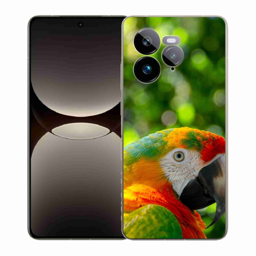Gelový kryt mmCase na Realme GT 7 Pro 5G - papoušek ara 3