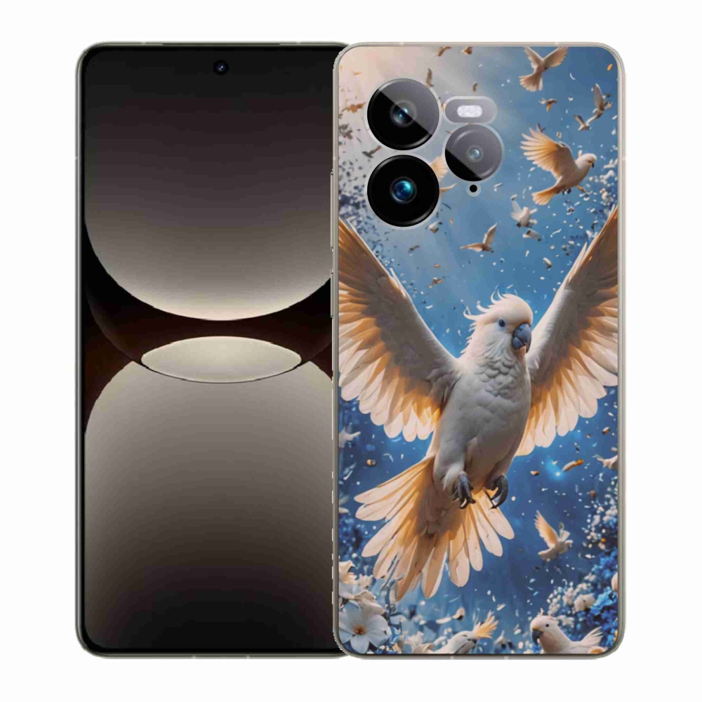 Gelový kryt mmCase na Realme GT 7 Pro 5G - papoušek kakadu