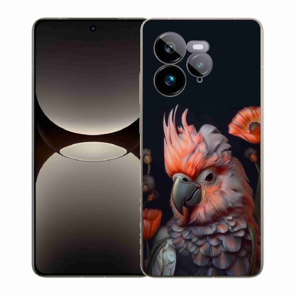 Gelový kryt mmCase na Realme GT 7 Pro 5G - papoušek kakadu v barvách