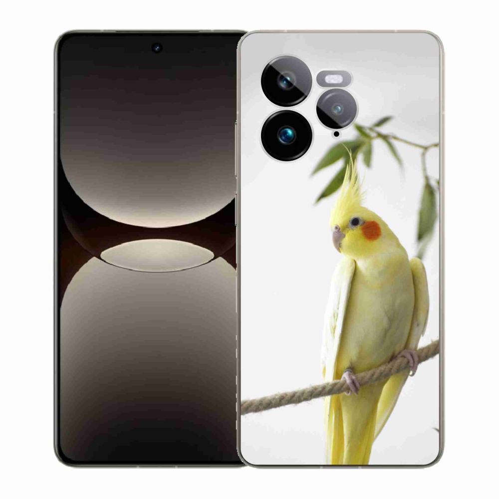 Gelový kryt mmCase na Realme GT 7 Pro 5G - papoušek korela chocholatá