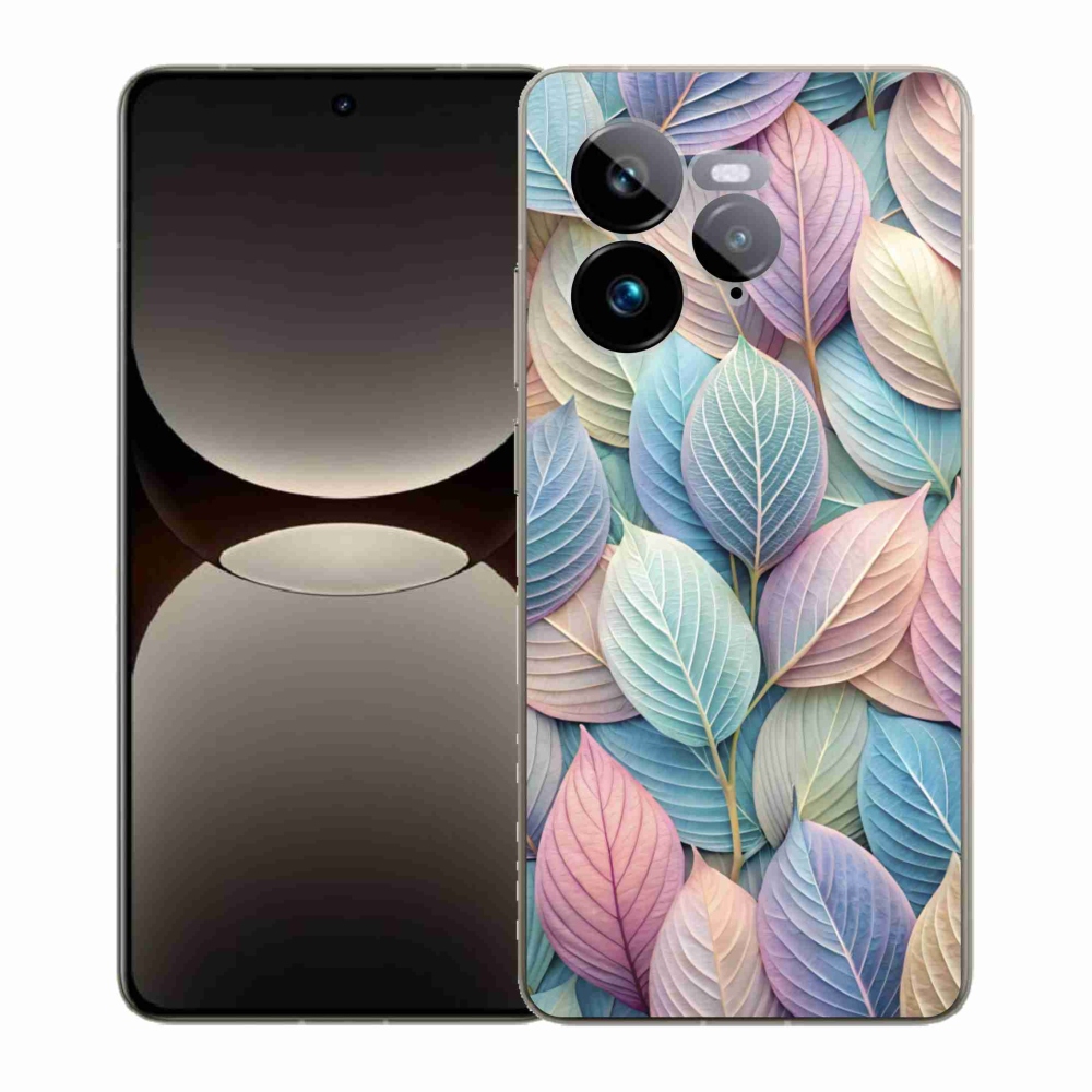Gelový kryt mmCase na Realme GT 7 Pro 5G - pastelové listy