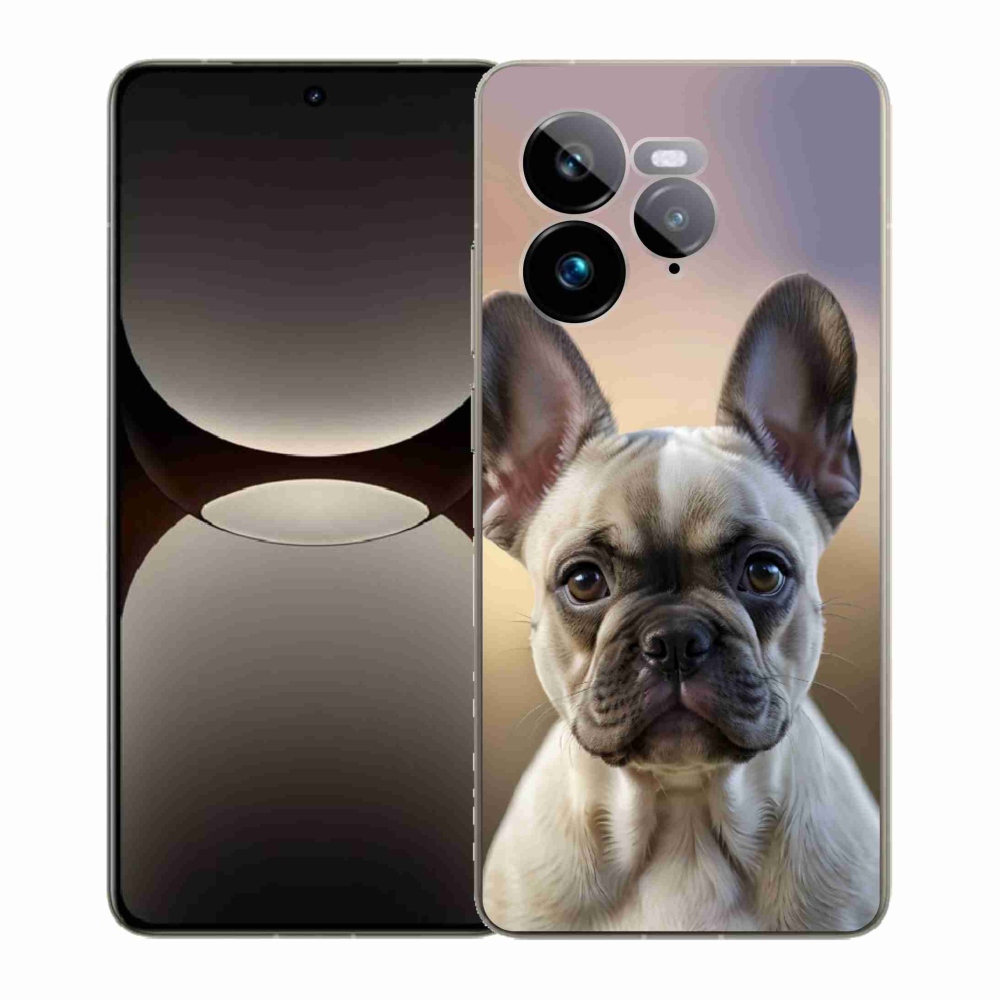 Gelový kryt mmCase na Realme GT 7 Pro 5G - roztomilý francouzský buldoček