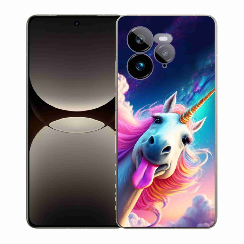 Gelový kryt mmCase na Realme GT 7 Pro 5G - šílený jednorožec