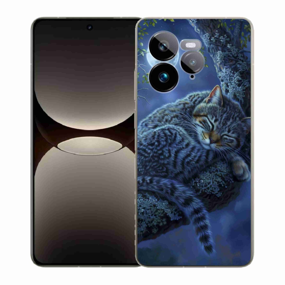 Gelový kryt mmCase na Realme GT 7 Pro 5G - spící kočka
