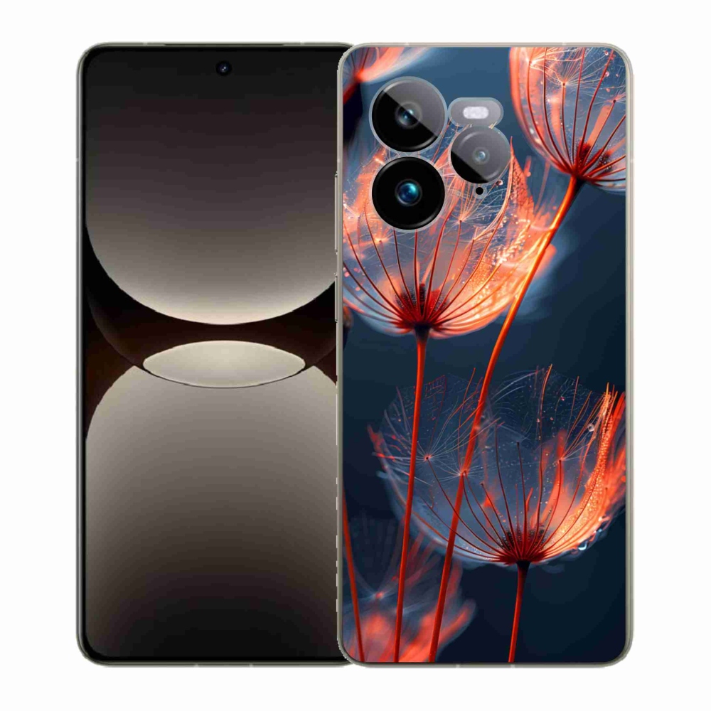 Gelový kryt mmCase na Realme GT 7 Pro 5G - světélkující chmýří