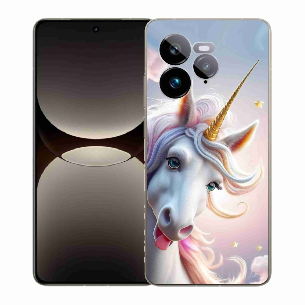 Gelový kryt mmCase na Realme GT 7 Pro 5G - veselý jednorožec