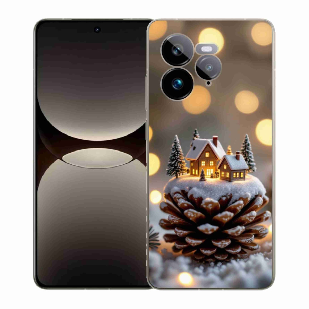 Gelový kryt mmCase na Realme GT 7 Pro 5G - zimní vesnička