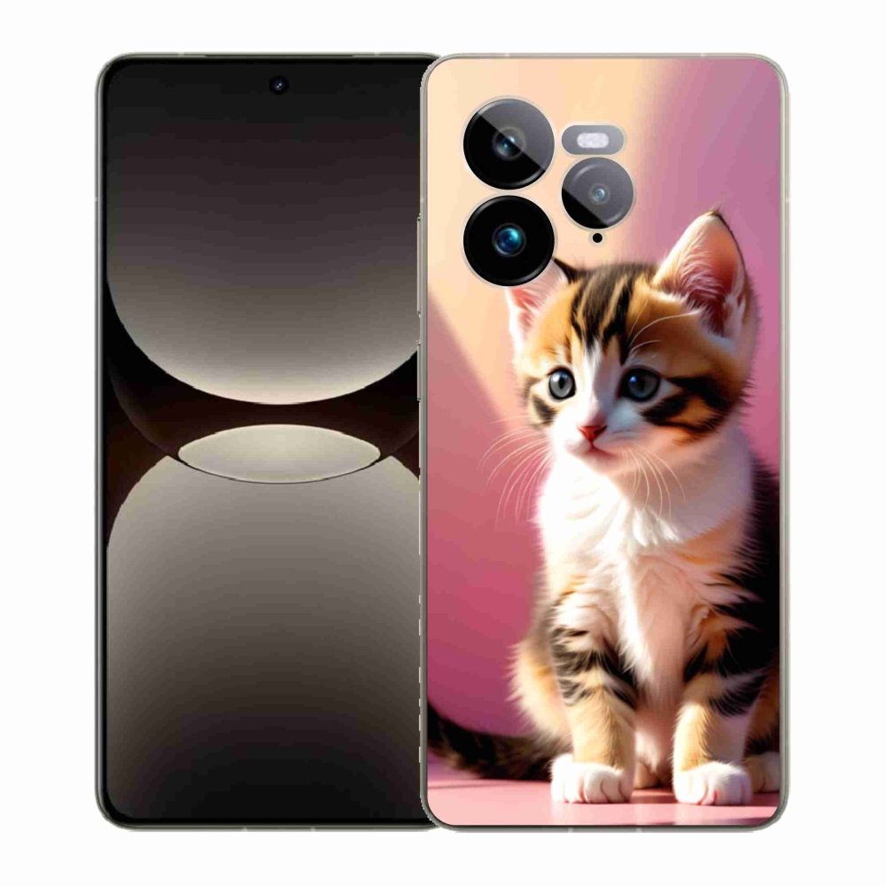 Gelový kryt mmCase na Realme GT 7 Pro 5G - zvědavé kotě 2