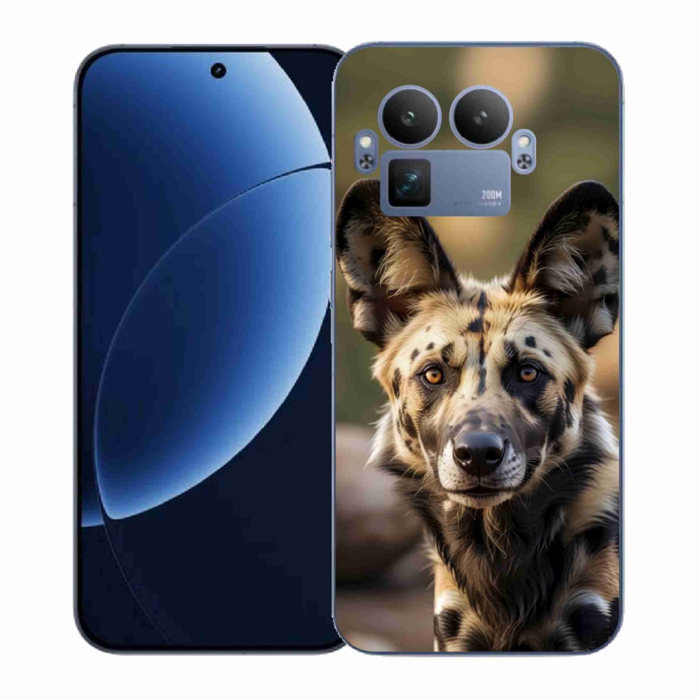 Gelový kryt mmCase na Realme GT 8 Pro 5G - africký divoký pes