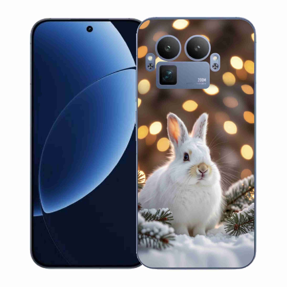 Gelový kryt mmCase na Realme GT 8 Pro 5G - bílý zajíc