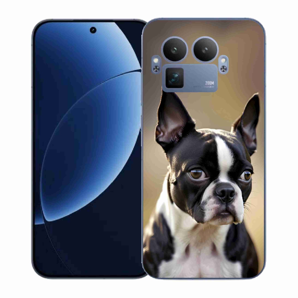 Gelový kryt mmCase na Realme GT 8 Pro 5G - bostonský teriér