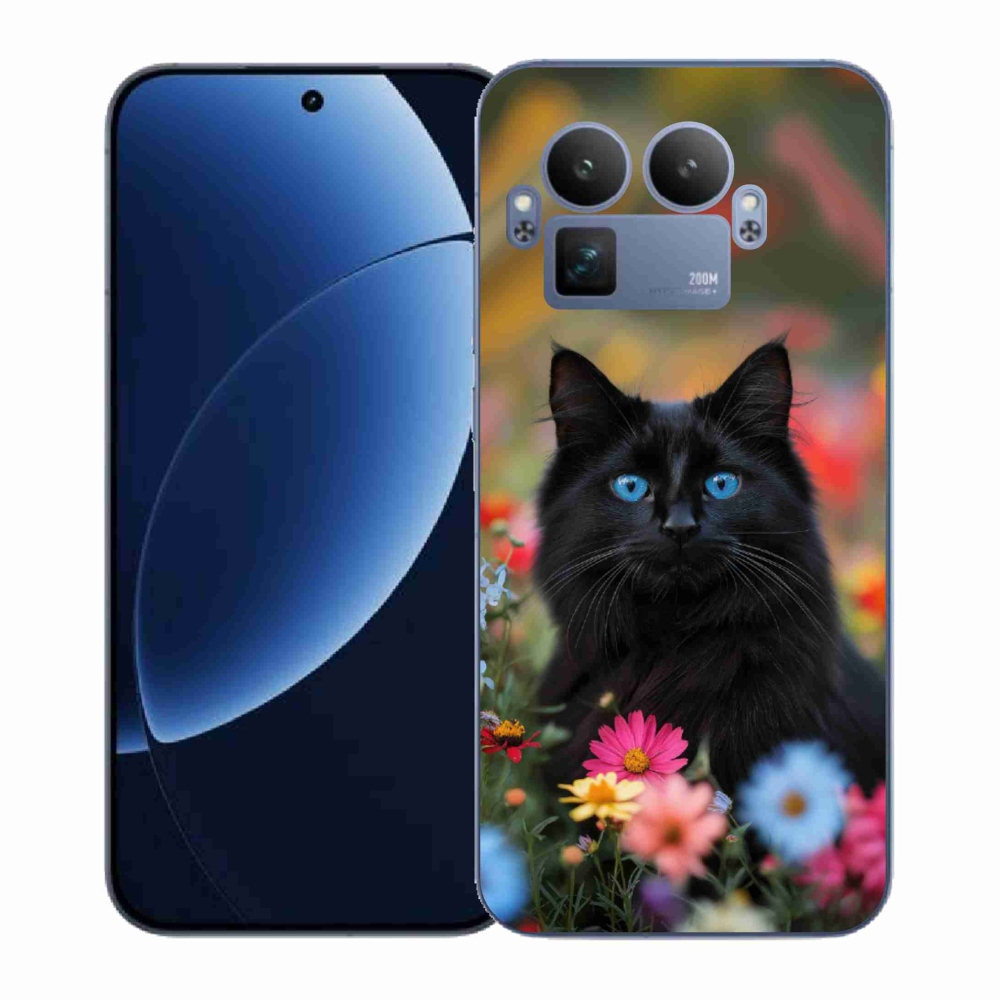 Gelový kryt mmCase na Realme GT 8 Pro 5G - černé kotě 4