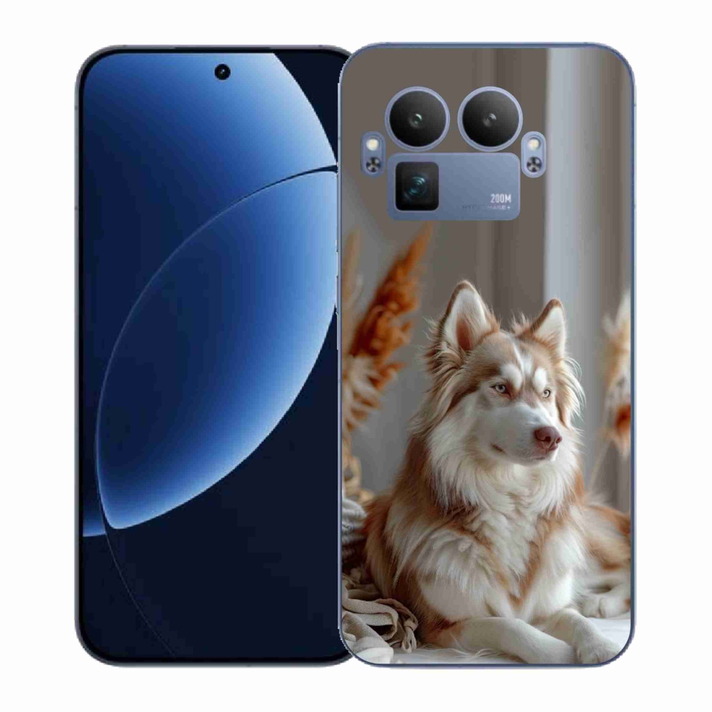 Gelový kryt mmCase na Realme GT 8 Pro 5G - klidný sibiřský husky