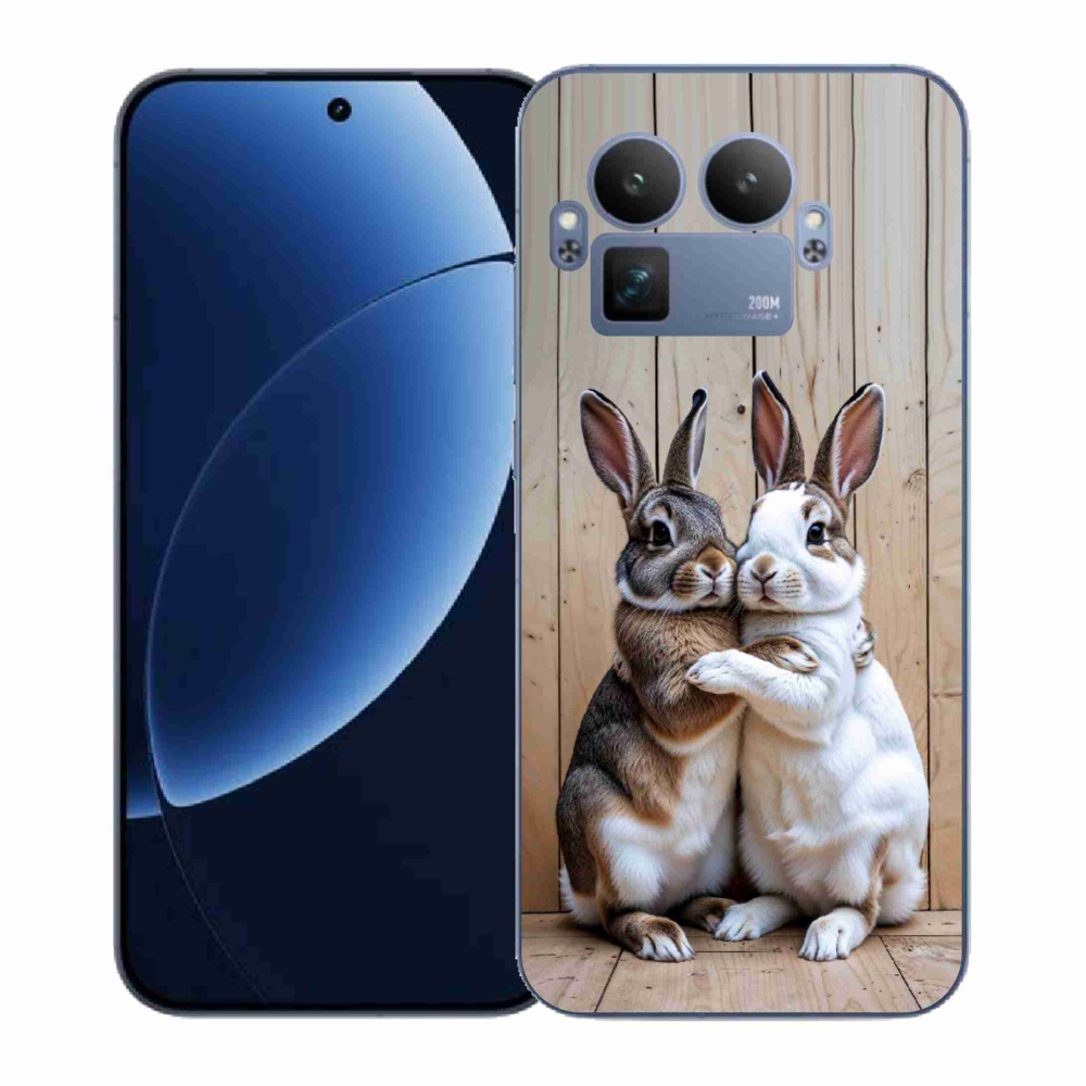 Gelový kryt mmCase na Realme GT 8 Pro 5G - králičí pár