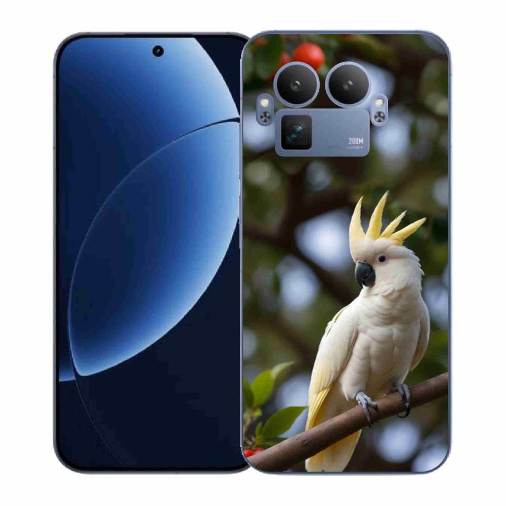Gelový kryt mmCase na Realme GT 8 Pro 5G - papoušek kakadu 3