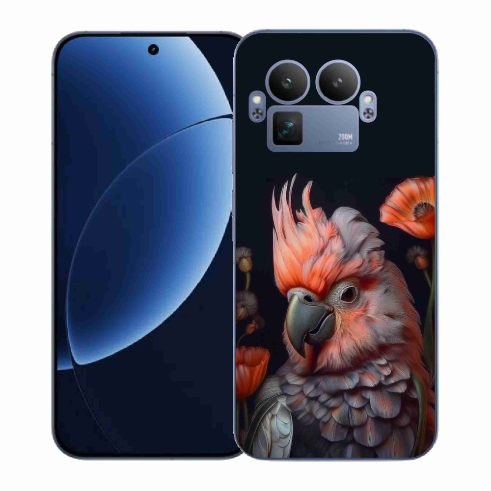 Gelový kryt mmCase na Realme GT 8 Pro 5G - papoušek kakadu v barvách