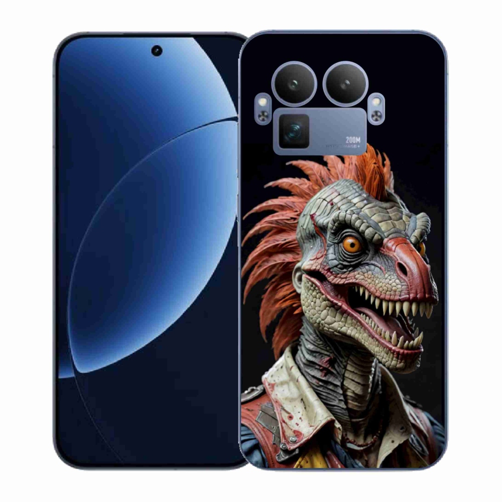 Gelový kryt mmCase na Realme GT 8 Pro 5G - punk dinosaurus