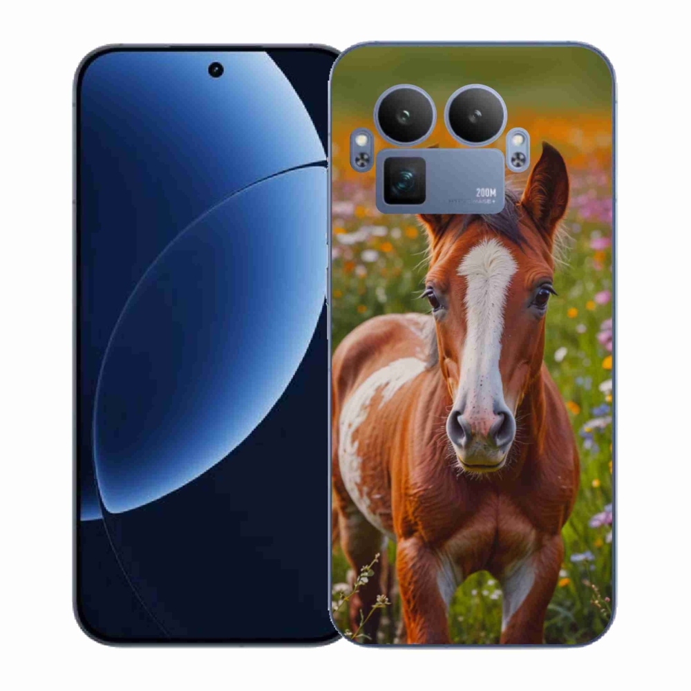Gelový kryt mmCase na Realme GT 8 Pro 5G - roztomilé hříbě