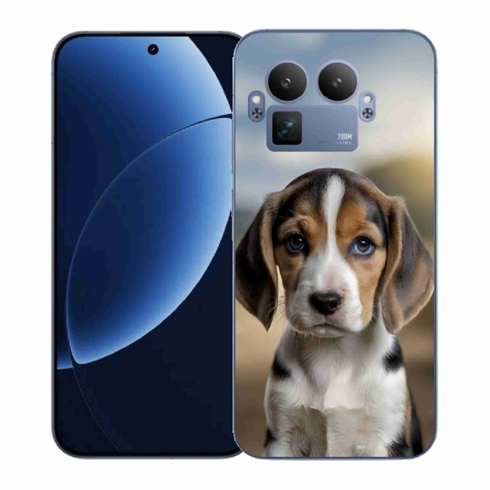 Gelový kryt mmCase na Realme GT 8 Pro 5G - roztomilý bígl