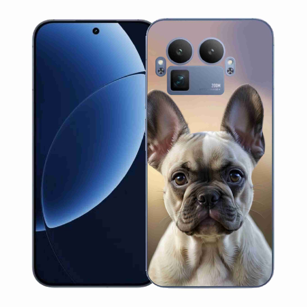 Gelový kryt mmCase na Realme GT 8 Pro 5G - roztomilý francouzský buldoček