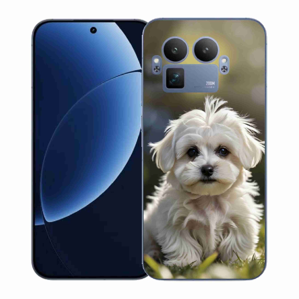 Gelový kryt mmCase na Realme GT 8 Pro 5G - roztomilý maltézský psík