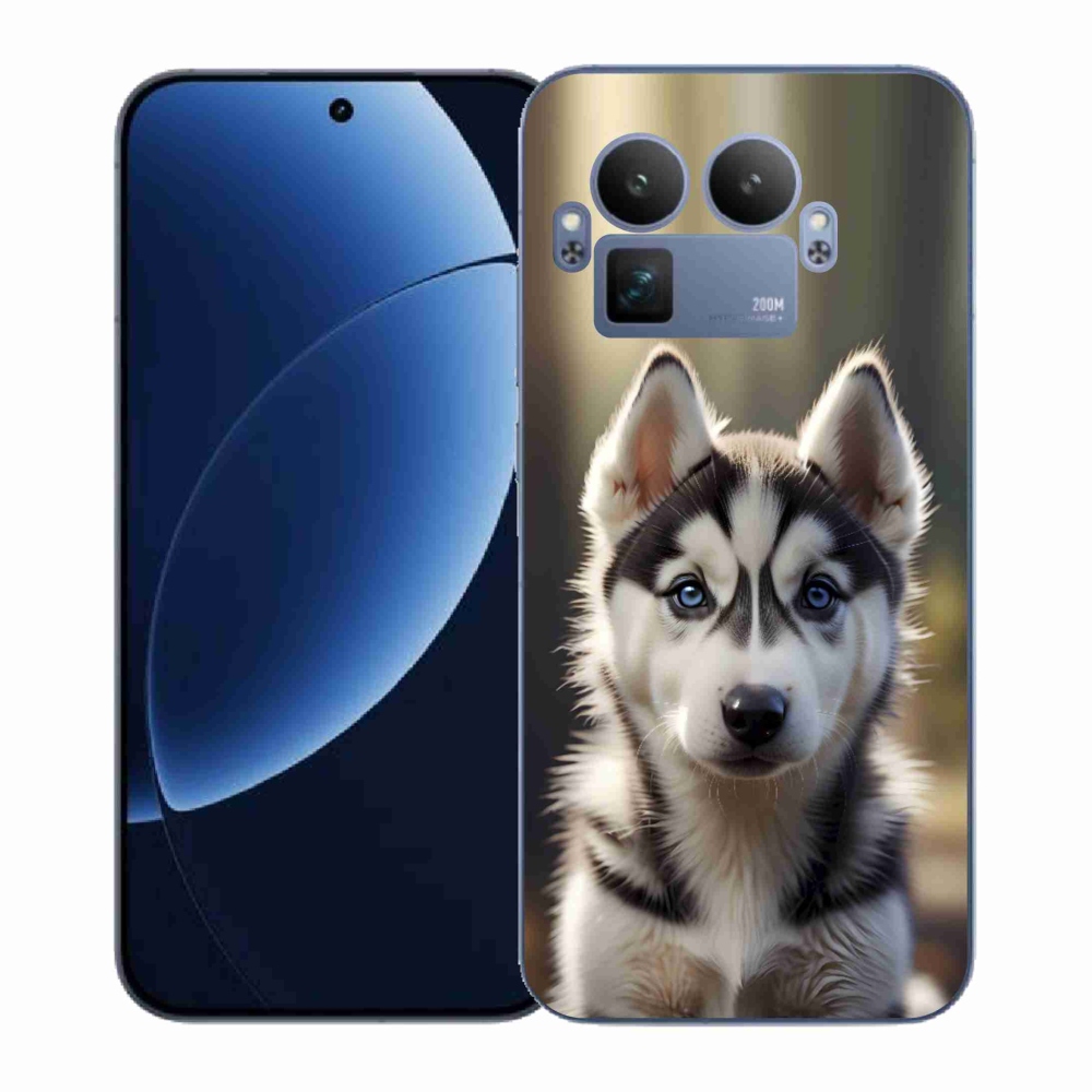 Gelový kryt mmCase na Realme GT 8 Pro 5G - roztomilý sibiřský husky