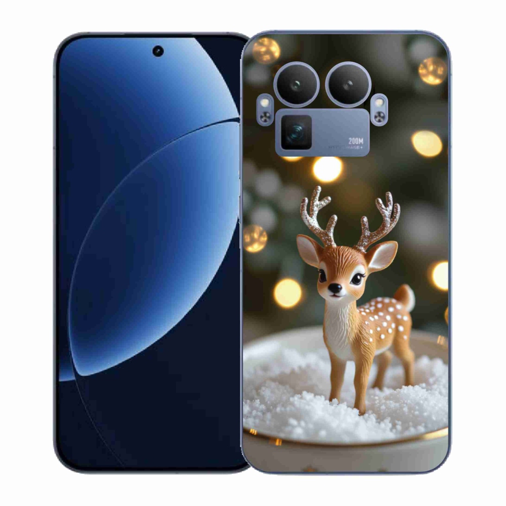 Gelový kryt mmCase na Realme GT 8 Pro 5G - roztomilý vánoční jelen