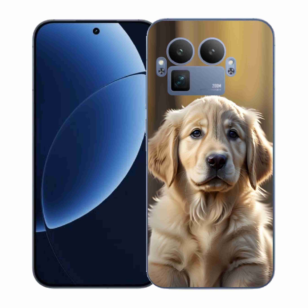 Gelový kryt mmCase na Realme GT 8 Pro 5G - roztomilý zlatý retrívr