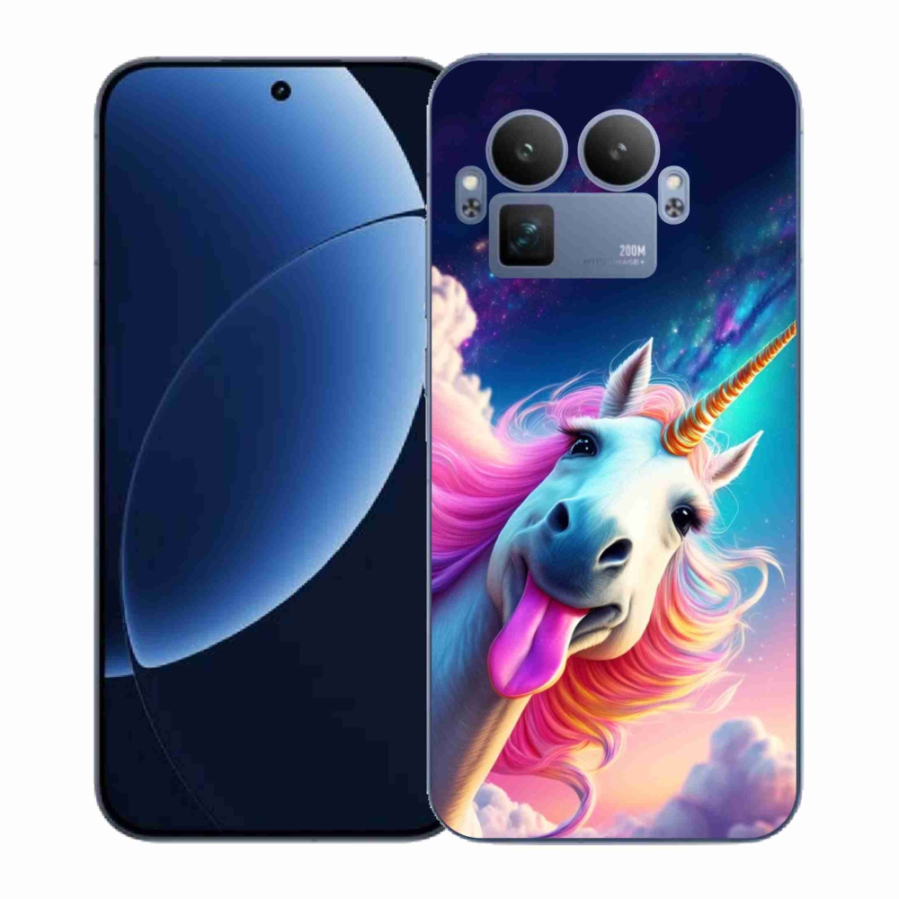 Gelový kryt mmCase na Realme GT 8 Pro 5G - šílený jednorožec