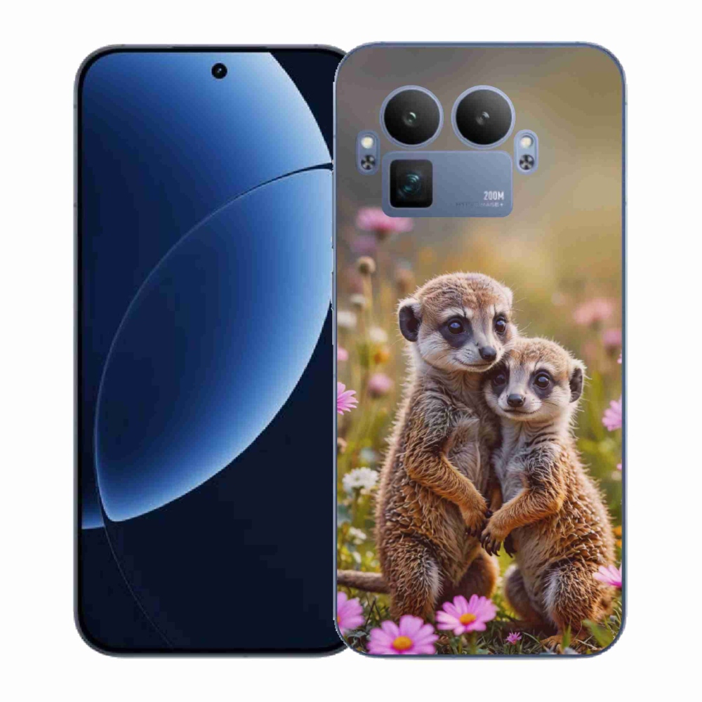 Gelový kryt mmCase na Realme GT 8 Pro 5G - surikatí duo