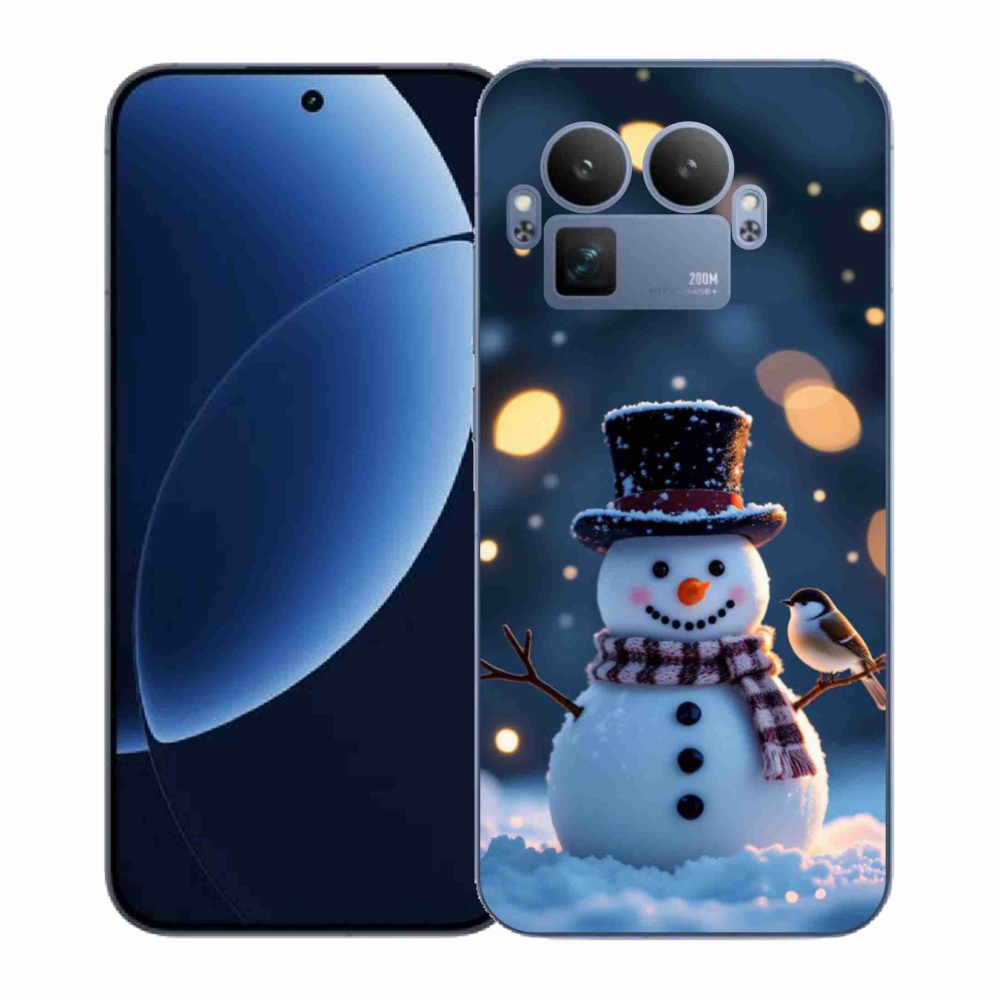 Gelový kryt mmCase na Realme GT 8 Pro 5G - vánoční sněhulák