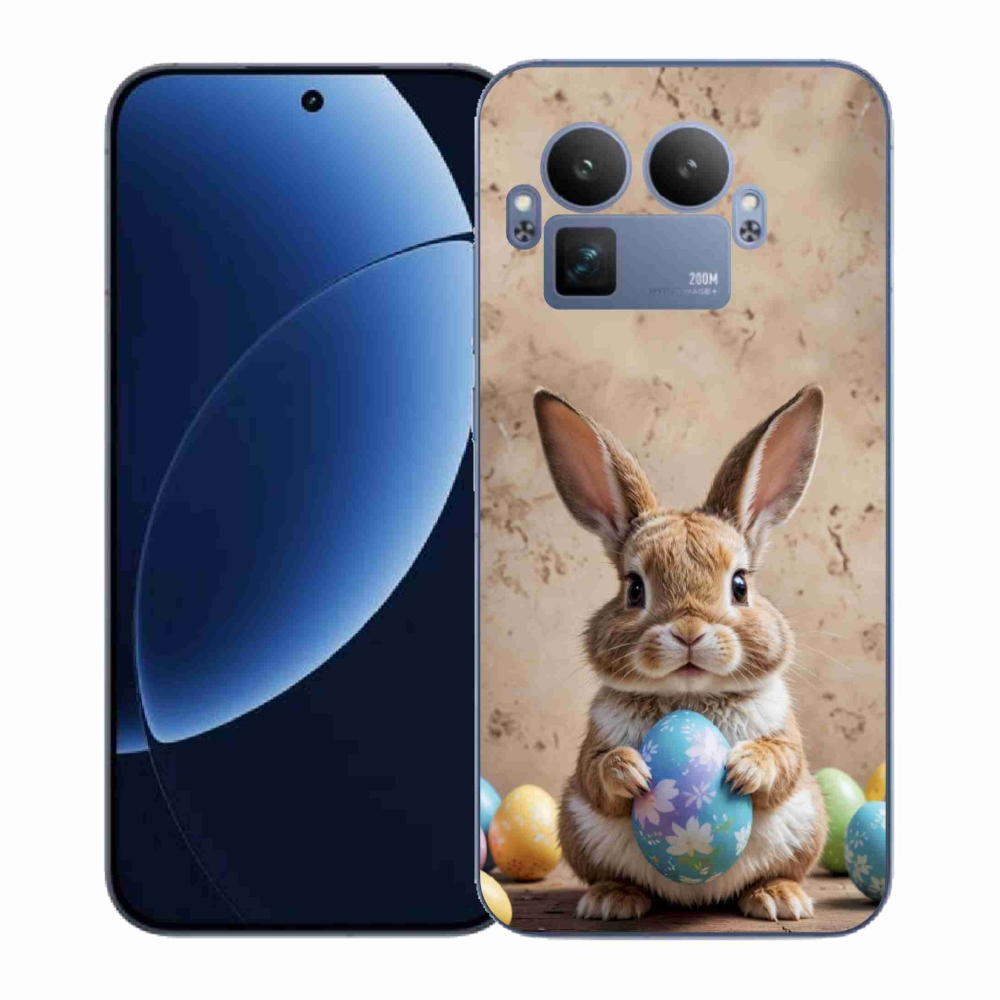 Gelový kryt mmCase na Realme GT 8 Pro 5G - velikonoční králíček