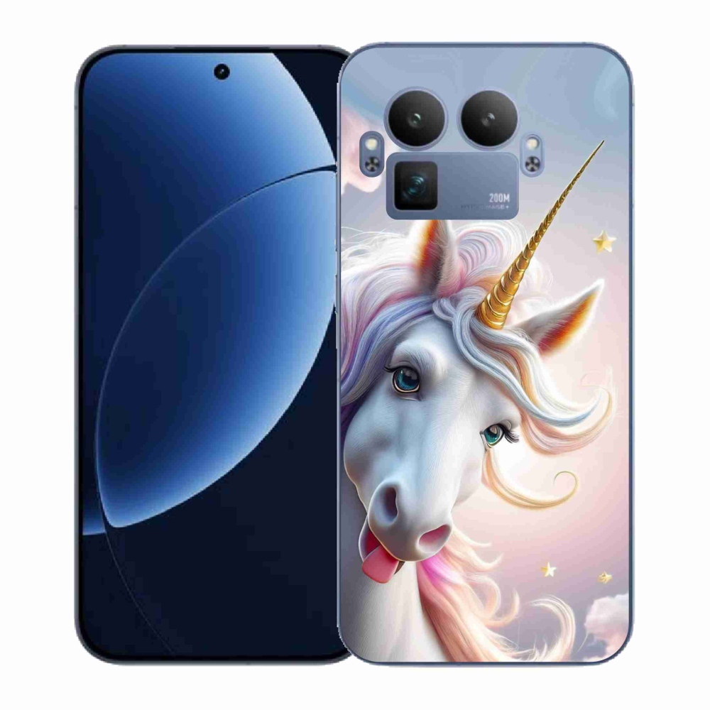 Gelový kryt mmCase na Realme GT 8 Pro 5G - veselý jednorožec
