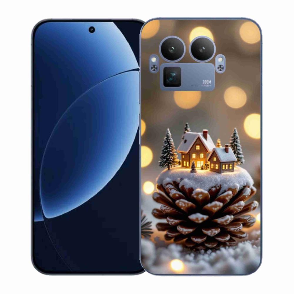 Gelový kryt mmCase na Realme GT 8 Pro 5G - zimní vesnička