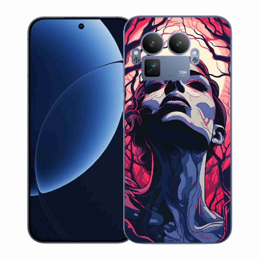 Gelový kryt mmCase na Realme GT 8 Pro - abstraktní obličej