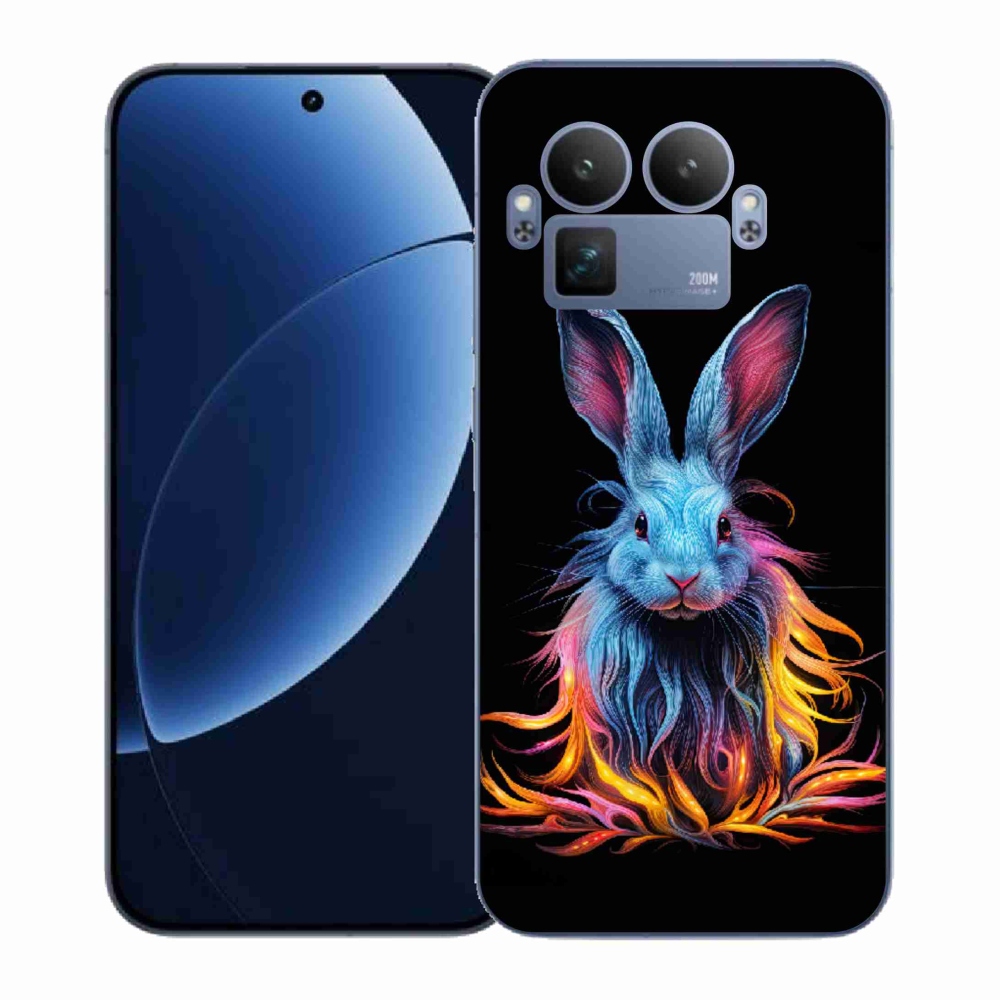 Gelový kryt mmCase na Realme GT 8 Pro - abstraktní zajíc