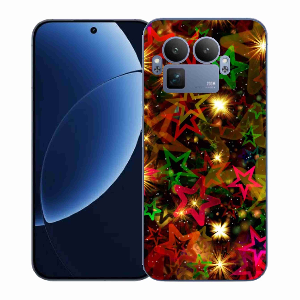 Gelový kryt mmCase na Realme GT 8 Pro - barevné hvězdičky