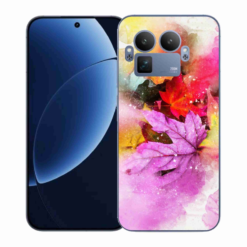 Gelový kryt mmCase na Realme GT 8 Pro - barevné listy