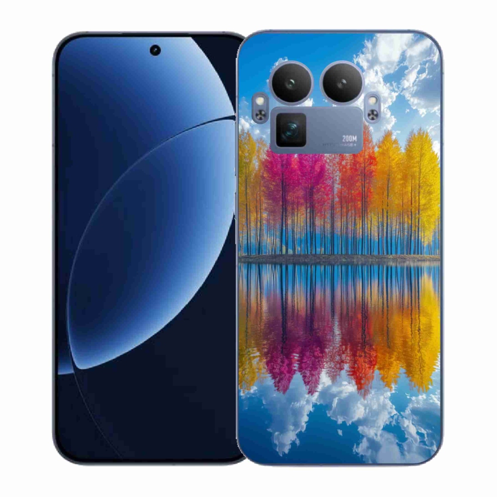 Gelový kryt mmCase na Realme GT 8 Pro - barevné stromy