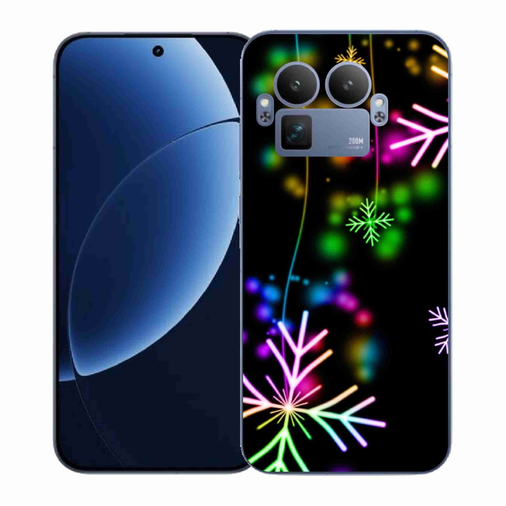 Gelový kryt mmCase na Realme GT 8 Pro - barevné vločky