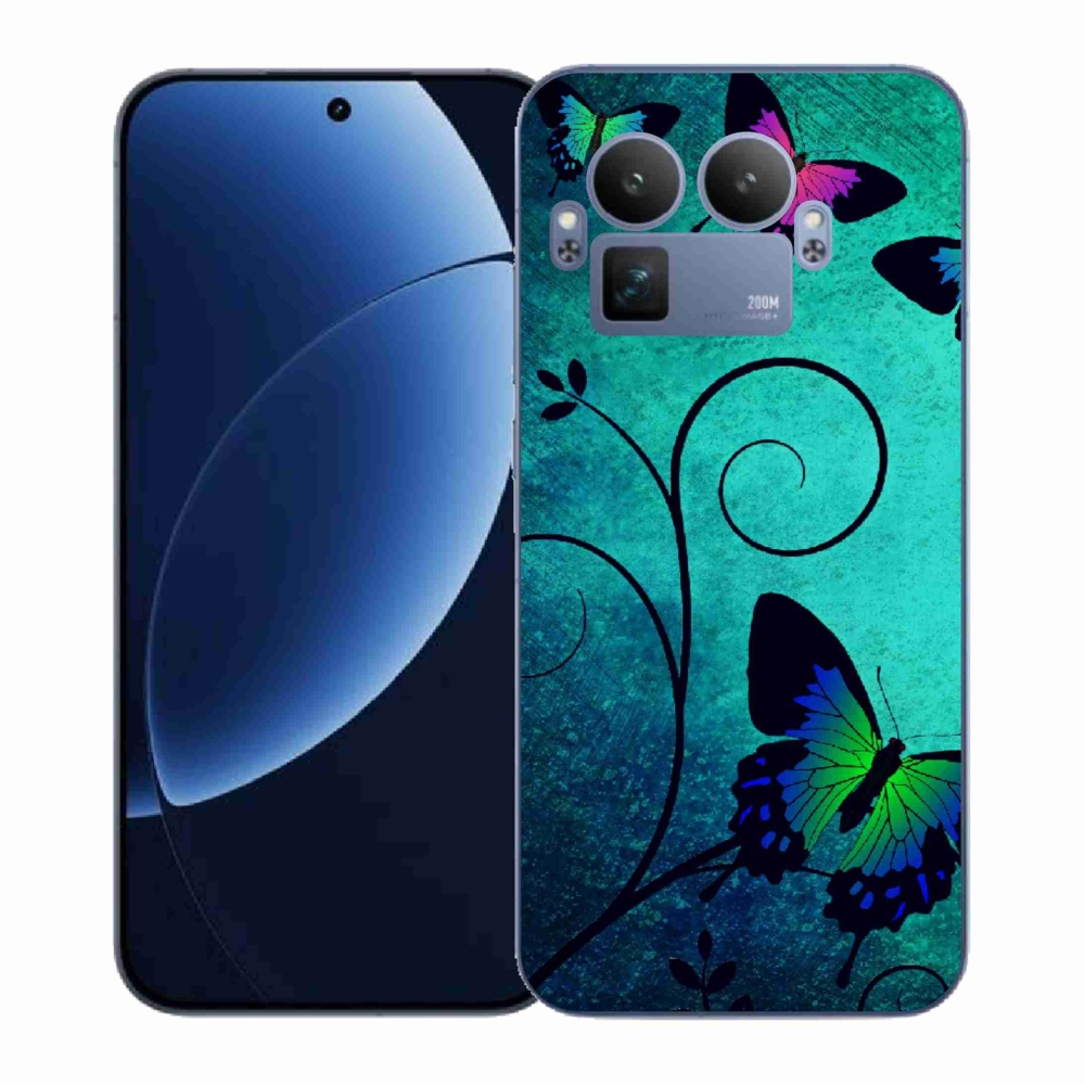 Gelový kryt mmCase na Realme GT 8 Pro - barevní motýli