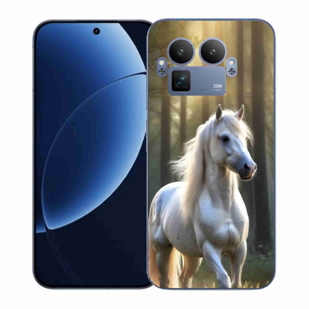 Gelový kryt mmCase na Realme GT 8 Pro - bílý kůň 3