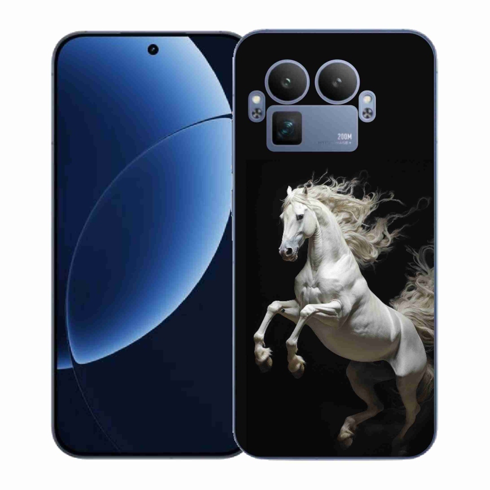 Gelový kryt mmCase na Realme GT 8 Pro - bílý kůň 4