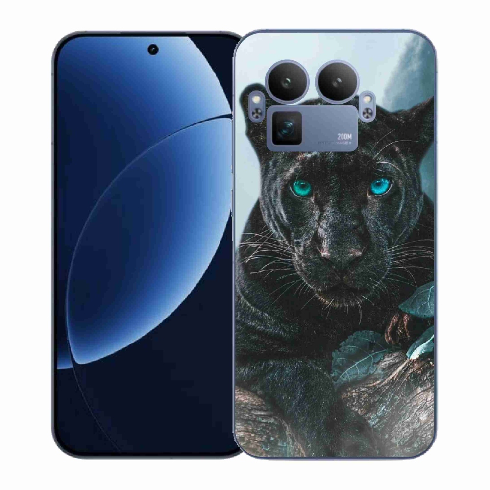 Gelový kryt mmCase na Realme GT 8 Pro - černý panter